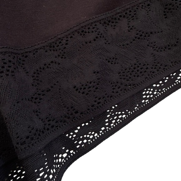 Tommy John Second Skin Lounge PJ Shorts with Pockets and Lace Trim Black Size L - Picture 8 of 10